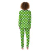 Saint Patrick's Day Green Plaid Print Women's Pajamas-grizzshop