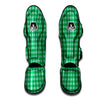 Saint Patrick's Day Green Tartan Print Muay Thai Shin Guards-grizzshop