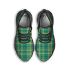 Saint Patrick's Day Irish Check Print Black Running Shoes-grizzshop