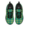 Saint Patrick's Day Irish Check Print Black Sneaker-grizzshop