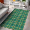 Saint Patrick's Day Irish Check Print Floor Mat-grizzshop