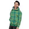 Saint Patrick's Day Irish Check Print Men's Hoodie-grizzshop