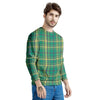 Saint Patrick's Day Irish Check Print Men's Sweatshirt-grizzshop