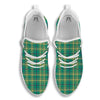 Saint Patrick's Day Irish Check Print White Walking Shoes-grizzshop