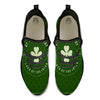 Saint Patrick's Day Irish Clover Print Black Athletic Shoes-grizzshop