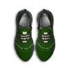 Saint Patrick's Day Irish Clover Print Black Running Shoes-grizzshop