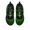 Saint Patrick's Day Irish Clover Print Black Sneaker-grizzshop