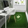 Saint Patrick's Day Irish Clover Print Floor Mat-grizzshop