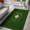 Saint Patrick's Day Irish Clover Print Floor Mat-grizzshop