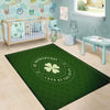 Saint Patrick's Day Irish Clover Print Floor Mat-grizzshop