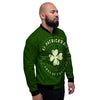 Saint Patrick's Day Irish Clover Print Men's Bomber Jacket-grizzshop