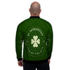 Saint Patrick's Day Irish Clover Print Men's Bomber Jacket-grizzshop