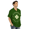 Saint Patrick's Day Irish Clover Print Men's Hawaiian Shirt-grizzshop