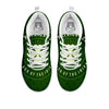 Saint Patrick's Day Irish Clover Print White Sneaker-grizzshop