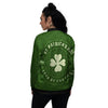 Saint Patrick's Day Irish Clover Print Women's Bomber Jacket-grizzshop