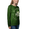 Saint Patrick's Day Irish Clover Print Women's Sweatshirt-grizzshop