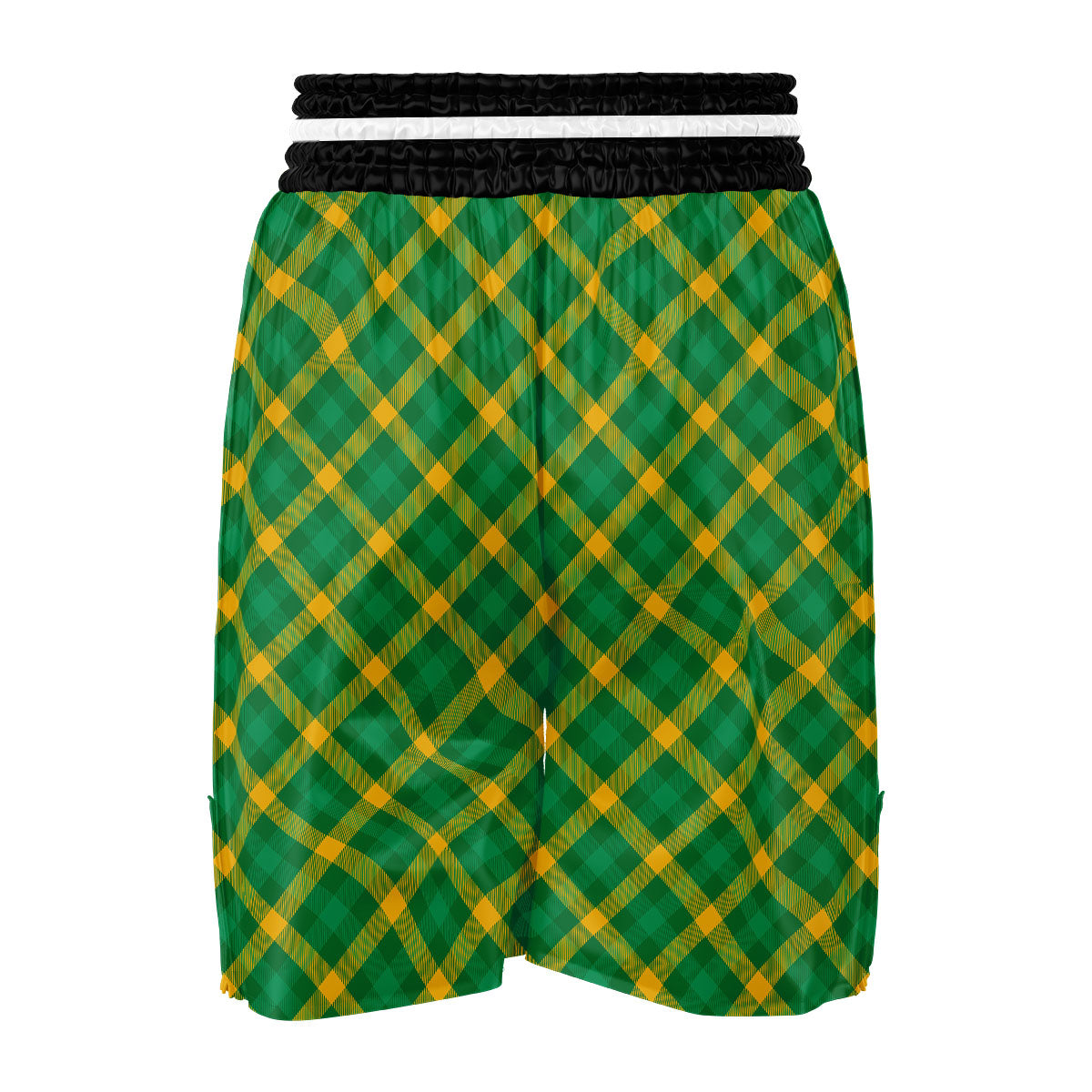 Saint Patrick's Day Irish Plaid Print Boxing Shorts-grizzshop