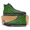 Saint Patrick's Day Irish Plaid Print High Top Shoes-grizzshop