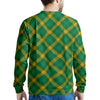 Saint Patrick's Day Irish Plaid Print Men's Sweatshirt-grizzshop