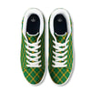 Saint Patrick's Day Irish Plaid Print White Low Top Sneakers-grizzshop