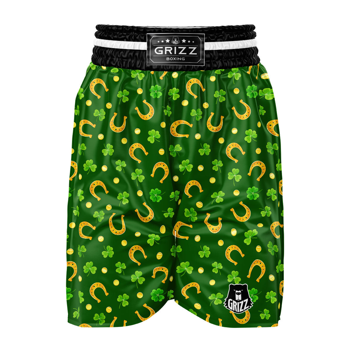 Saint Patrick's Day Irish Print Pattern Boxing Shorts-grizzshop