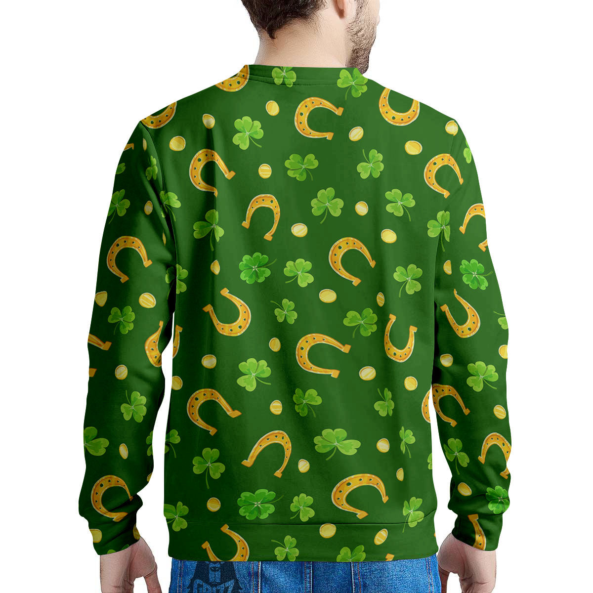 Saint Patrick's Day Irish Print Pattern Men's Sweatshirt-grizzshop