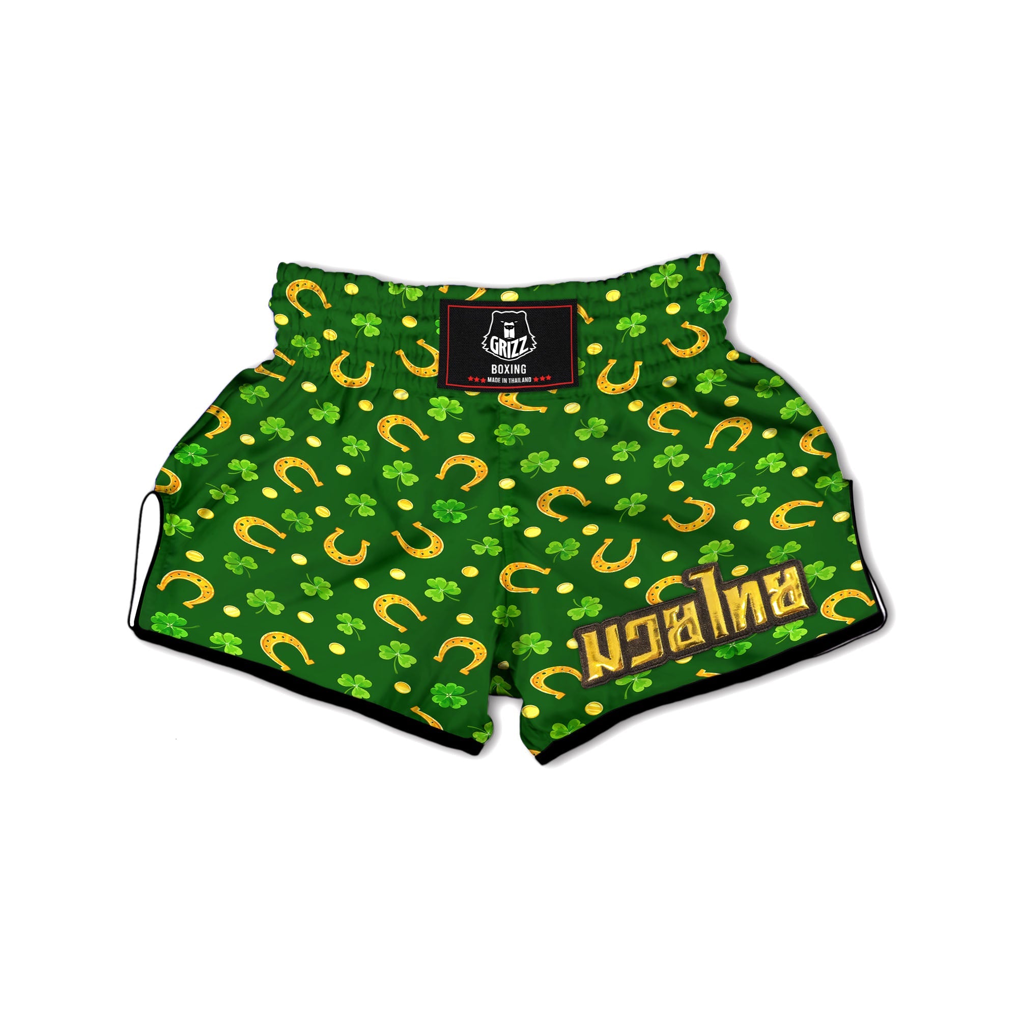 Saint Patrick's Day Irish Print Pattern Muay Thai Boxing Shorts-grizzshop