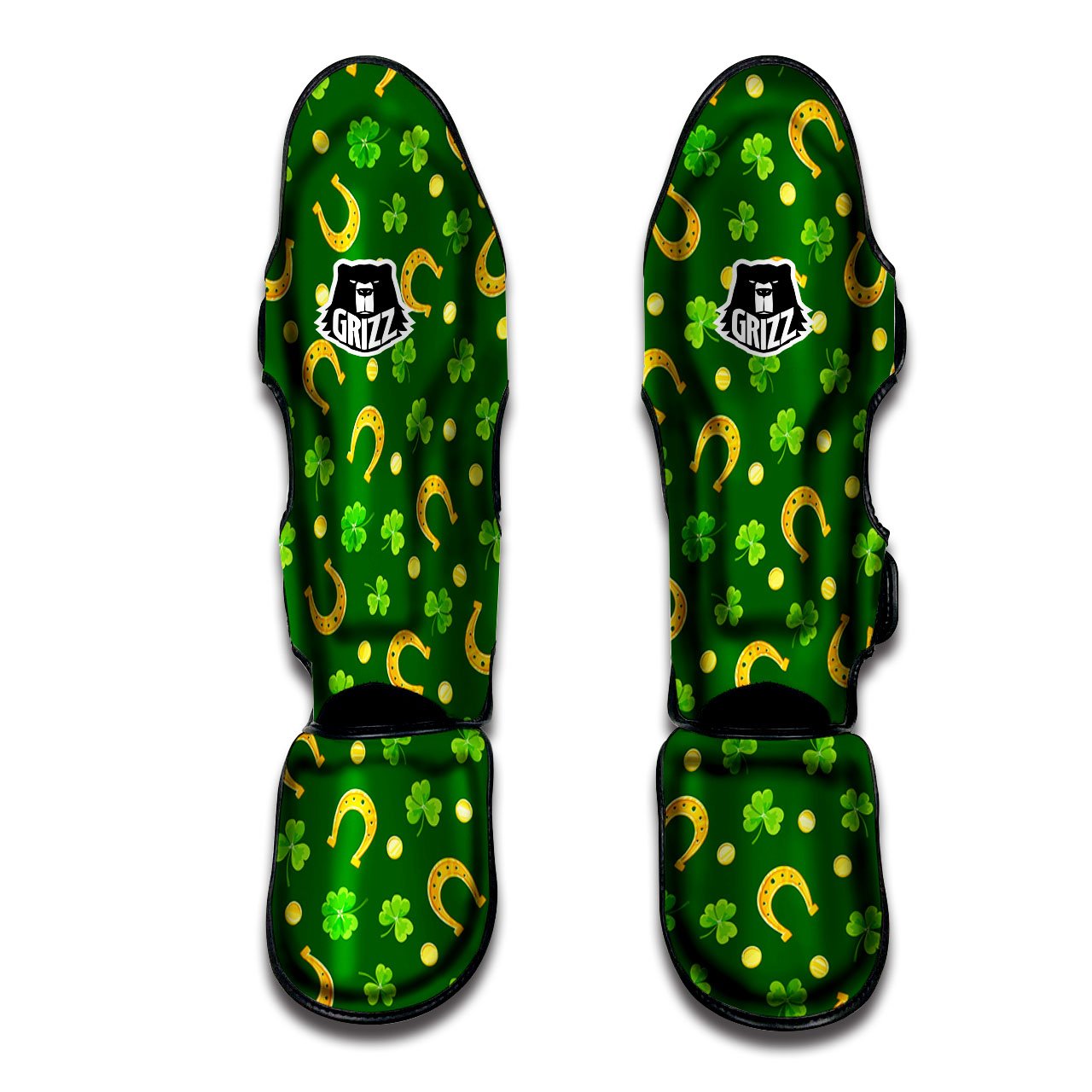 Saint Patrick's Day Irish Print Pattern Muay Thai Shin Guards-grizzshop