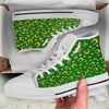 Saint Patrick's Day Irish Print Pattern White High Top Shoes-grizzshop