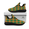 Saint Patrick's Day Irish Tartan Print Black Athletic Shoes-grizzshop