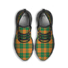 Saint Patrick's Day Irish Tartan Print Black Running Shoes-grizzshop