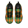 Saint Patrick's Day Irish Tartan Print Black Sneaker-grizzshop