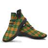 Saint Patrick's Day Irish Tartan Print Black Walking Shoes-grizzshop