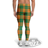 Saint Patrick's Day Irish Tartan Print Men's Leggings-grizzshop