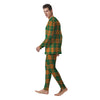 Saint Patrick's Day Irish Tartan Print Men's Pajamas-grizzshop