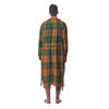 Saint Patrick's Day Irish Tartan Print Men's Robe-grizzshop