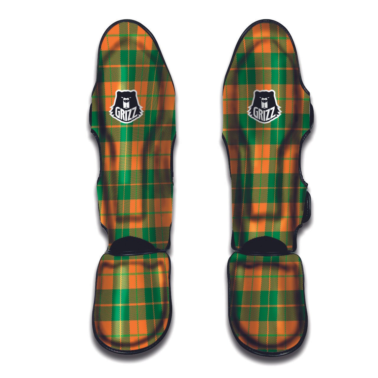 Saint Patrick's Day Irish Tartan Print Muay Thai Shin Guards-grizzshop