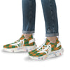 Saint Patrick's Day Irish Tartan Print White Gym Shoes-grizzshop