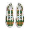 Saint Patrick's Day Irish Tartan Print White Gym Shoes-grizzshop