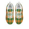 Saint Patrick's Day Irish Tartan Print White Sneaker-grizzshop