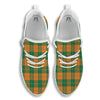 Saint Patrick's Day Irish Tartan Print White Walking Shoes-grizzshop