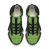 Saint Patrick's Day Shamrock Plaid Print Pattern Black Gym Shoes-grizzshop