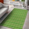 Saint Patrick's Day Shamrock Plaid Print Pattern Floor Mat-grizzshop