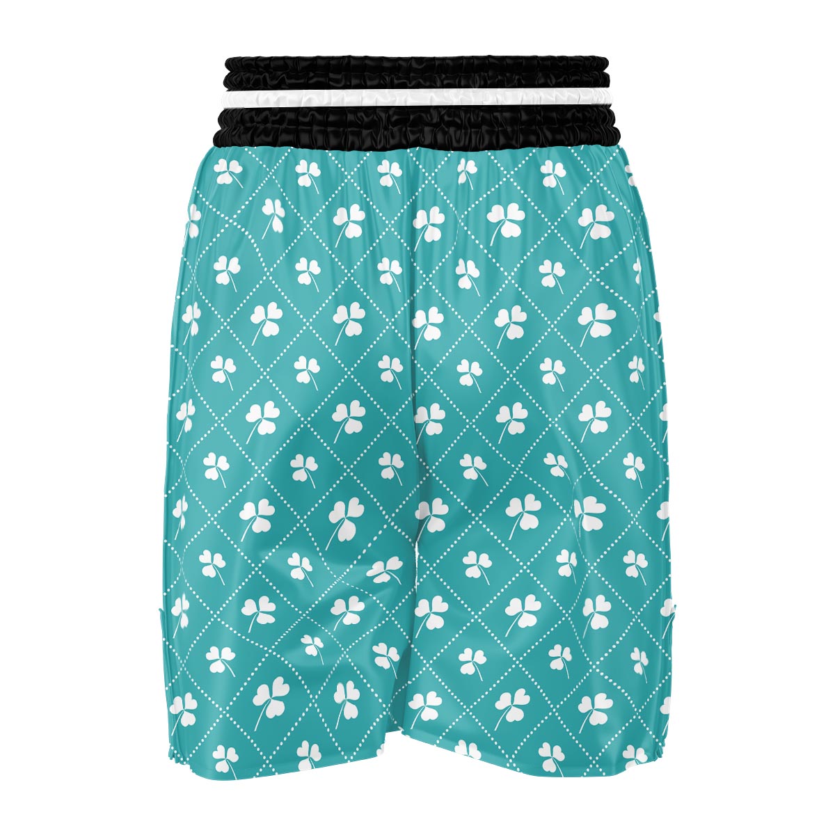 Saint Patrick's Day Shamrock Print Pattern Boxing Shorts-grizzshop