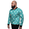 Saint Patrick's Day Shamrock Print Pattern Men's Bomber Jacket-grizzshop