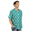 Saint Patrick's Day Shamrock Print Pattern Men's Hawaiian Shirt-grizzshop