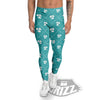 Saint Patrick's Day Shamrock Print Pattern Men's Leggings-grizzshop