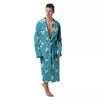 Saint Patrick's Day Shamrock Print Pattern Men's Robe-grizzshop