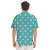 Saint Patrick's Day Shamrock Print Pattern Men's Short Sleeve Shirts-grizzshop