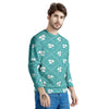 Saint Patrick's Day Shamrock Print Pattern Men's Sweatshirt-grizzshop